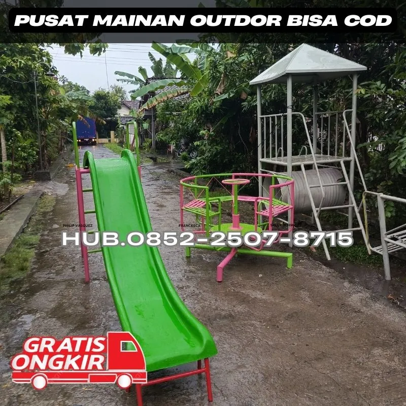Contoh ayunan besi dewasa Dan Perosotan Custom  Kec Klampis Bangkalan