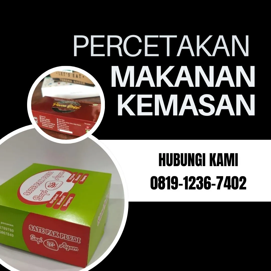 TERBAIK!!  Jasa Percetakan box Makanan Di Pasar Kliwon