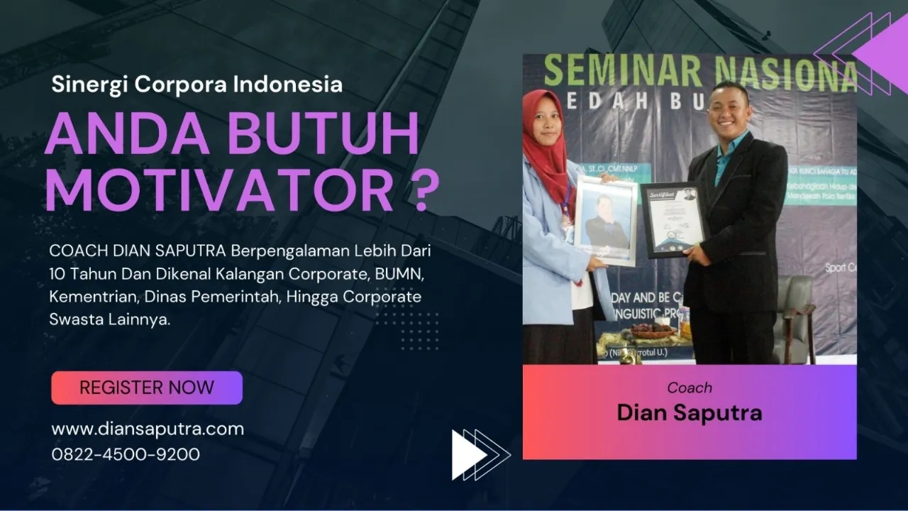 Motivator Sukabumi, Terpercaya & Solutif, Dian Saputra