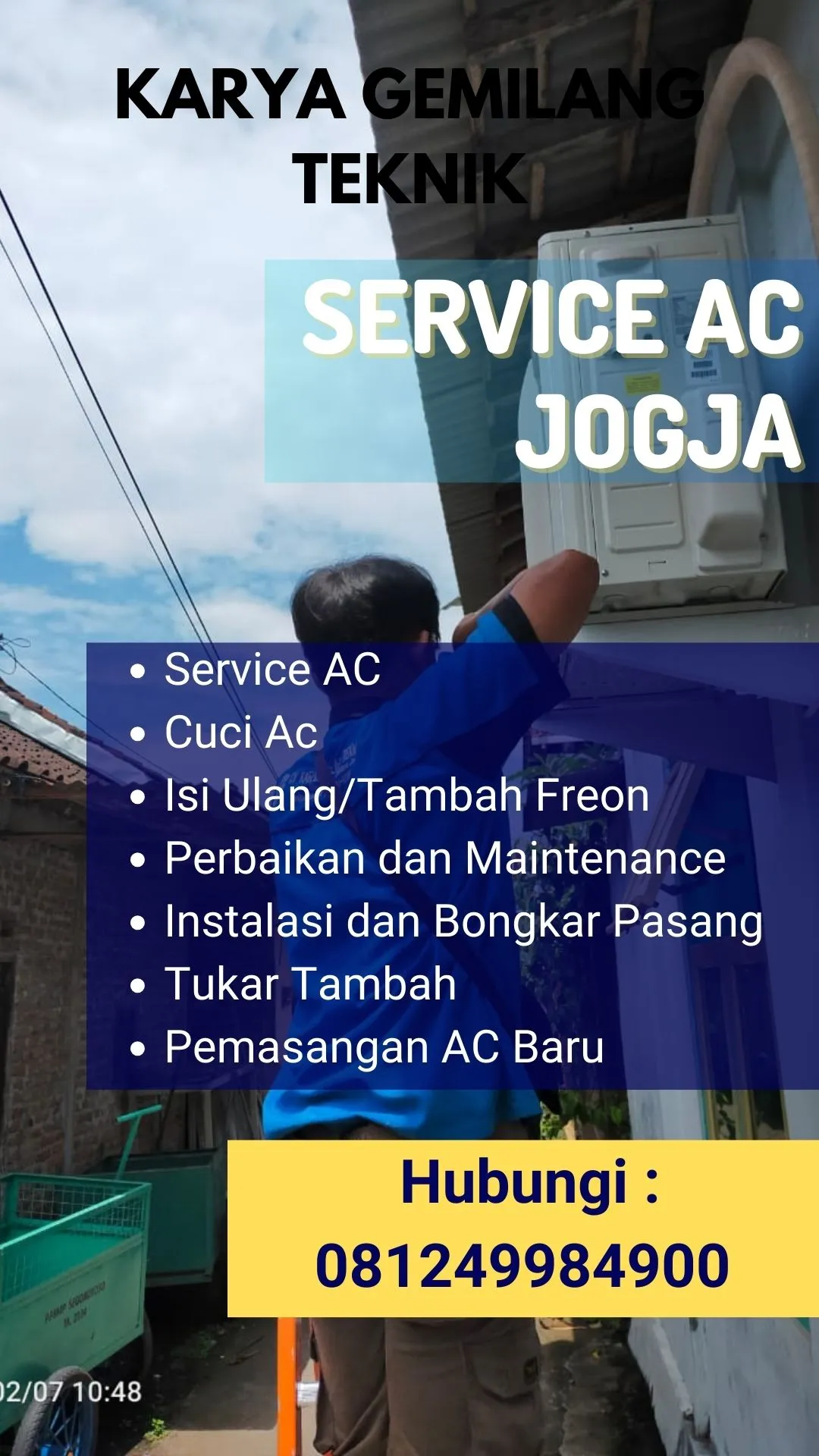 Service AC, Cuci AC, Pasang AC di Kemiri Purworejo