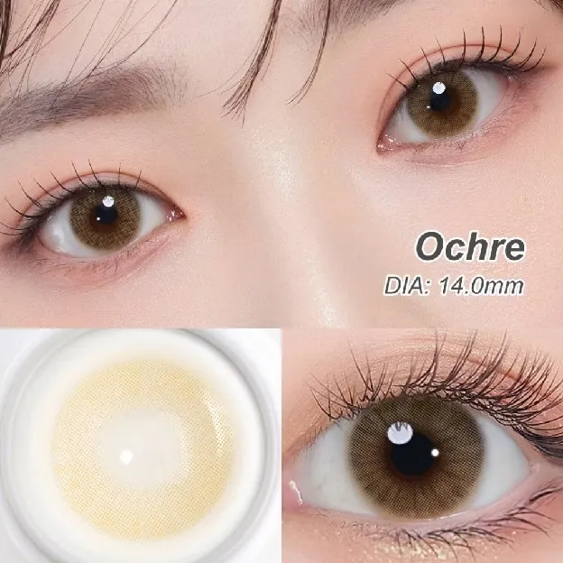 Magister softlens Minus 14.00MM Queen Ochre Soflen Minus Graphite Amber Soflen