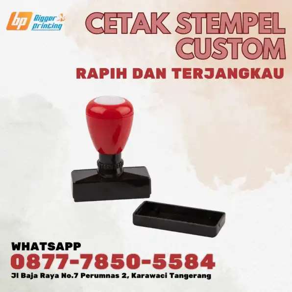 MEMBUAT CETAK STEMPEL CUSTOM