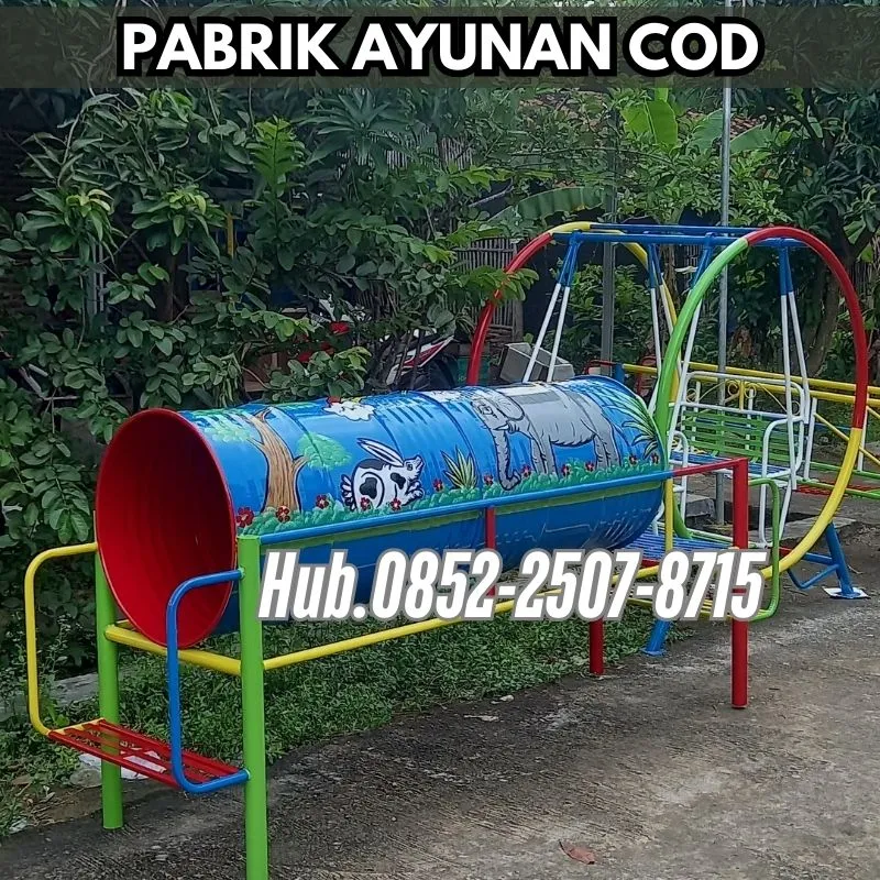 Hub 0852-2507-8715 TERBAIK ! ayunan besi depan rumah Dan mainan outdoor tk Kec Karangdadap Pekalongan  Bayar COD Free Ongkir