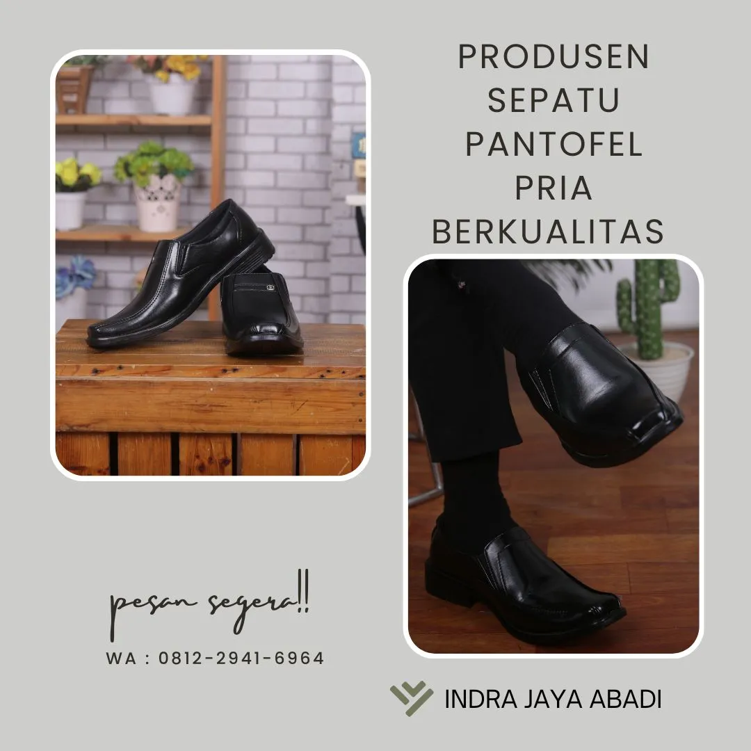 Produksi Sepatu Pantofel Pria Berkualitas Mesuji, Lampung