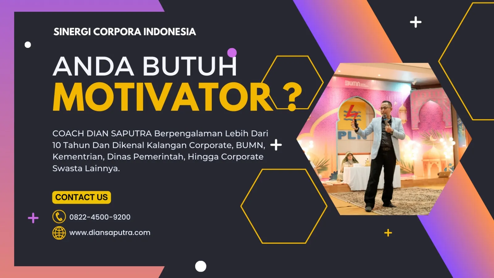 Trainer Motivator Badung, Terpercaya & Solutif, Dian Saputra