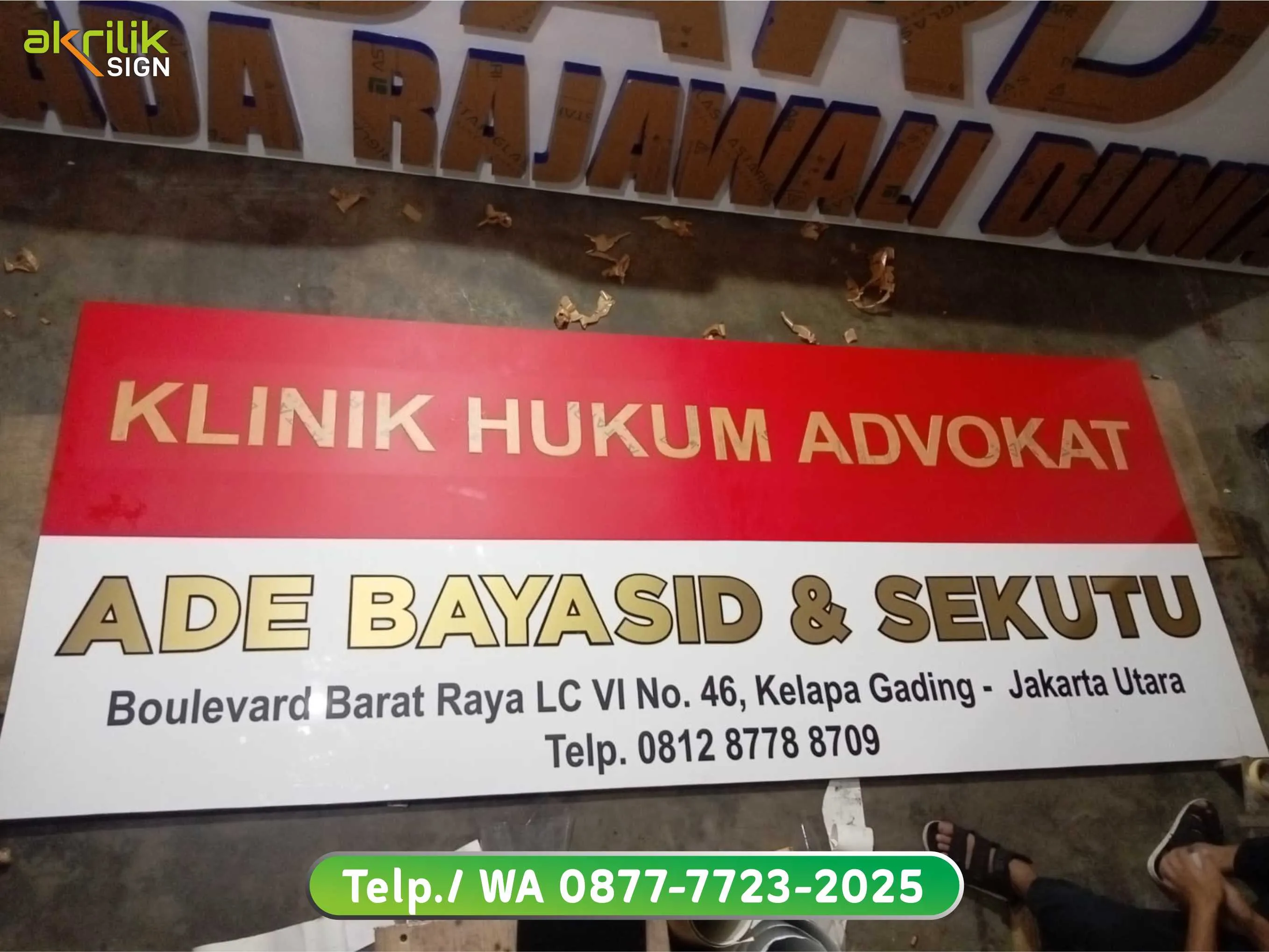 Papan Nama Billboard Kantor Hukum dan ADVOKAT