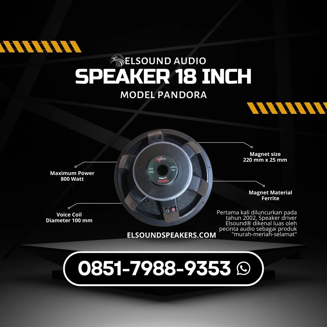 Speaker 18 Inch Elsound Audio di Bintara Jaya Bekasi