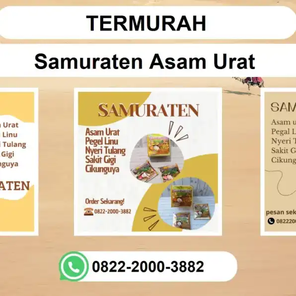 TERMURAH, 0822-2000-3882 DISTRIBUTOR SamuratenAsam Urat Surabaya