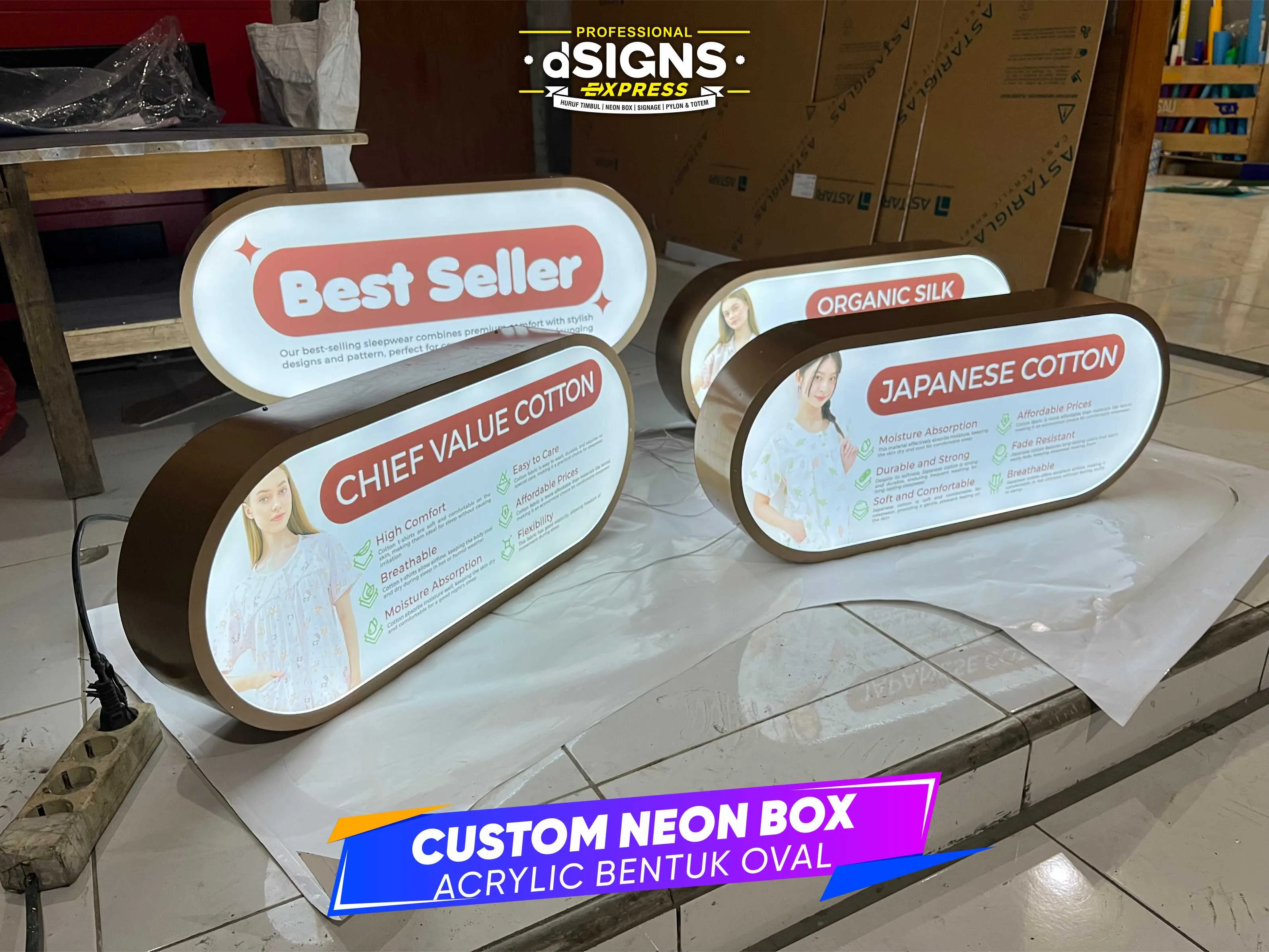 Jasa Neon Box Akrilik - Bekasi