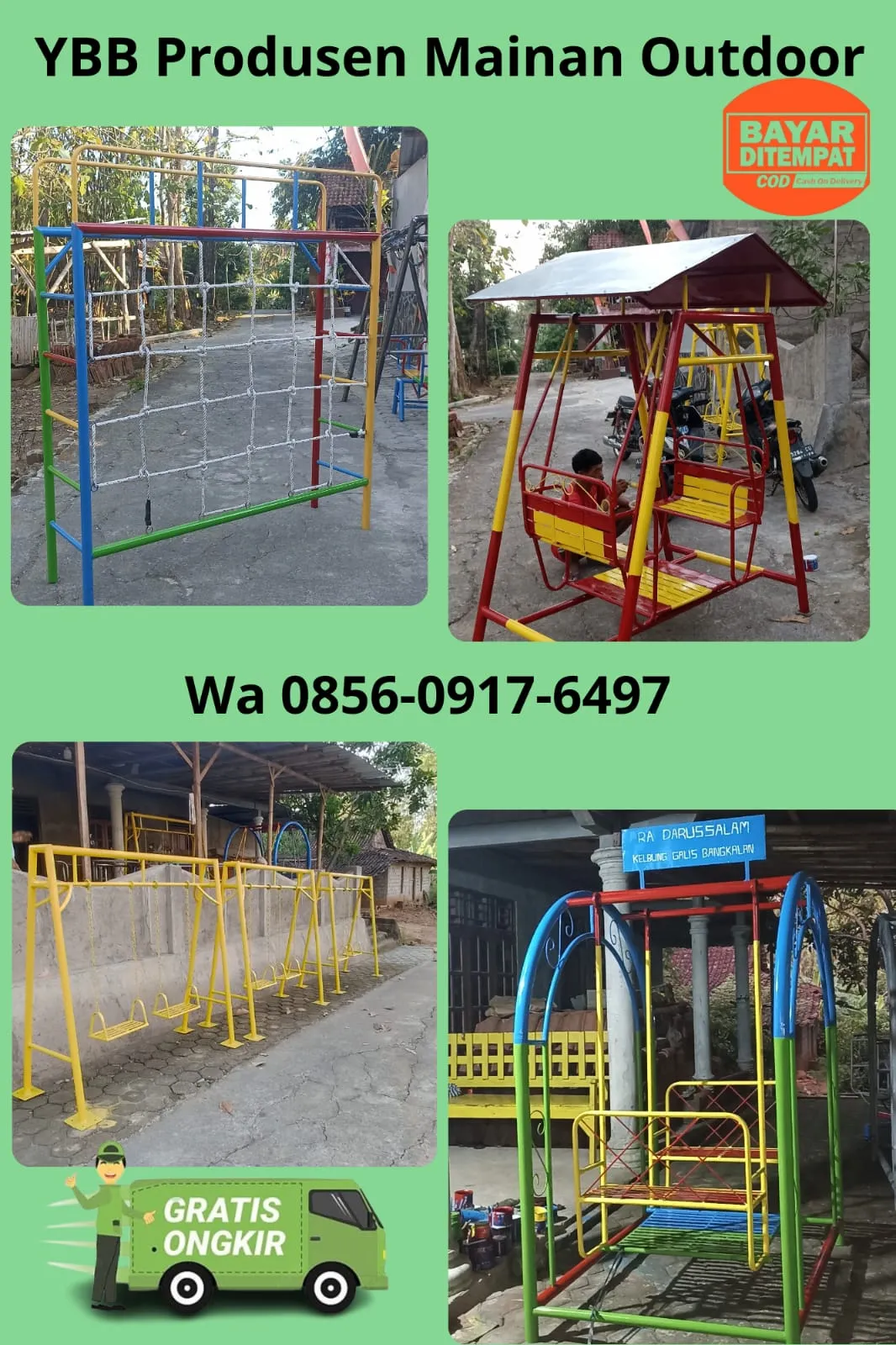 TERLENGKAP Produsen Playground outdoor dan Ayunan Besi Model Bulat untuk taman Bisa riques di Pekalongan