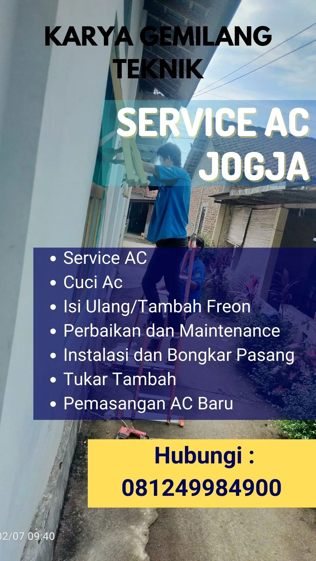 Service AC, Cuci AC, Pasang AC di Cangkringan Sleman