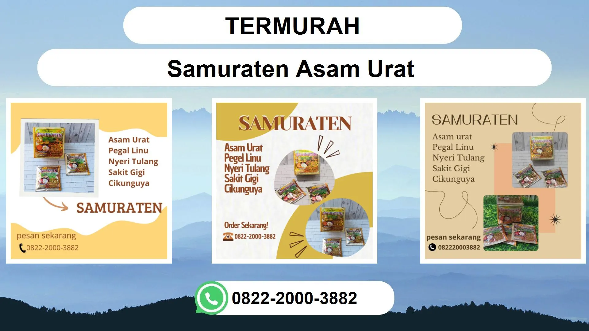 TERMURAH, 0822-2000-3882 DISTRIBUTOR SamUrat en Asam Urat Banjarmasin