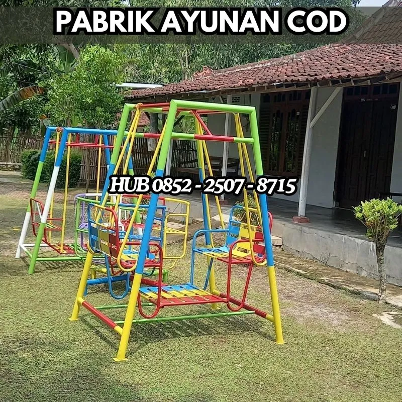 Hub 0852-2507-8715 TERBAIK ! ayunan besi depan rumah Dan mainan outdoor tk Kec Dawuan Majalengka Bayar COD Free Ongkir