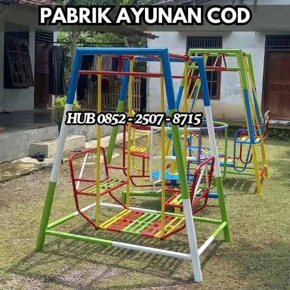 Hub 0852-2507-8715 DIJAMIN AMAN ! ayunan besi bulat besar Dan mainan playground Kec Tanah Sareal Bogor Bayar COD Free Ongkir