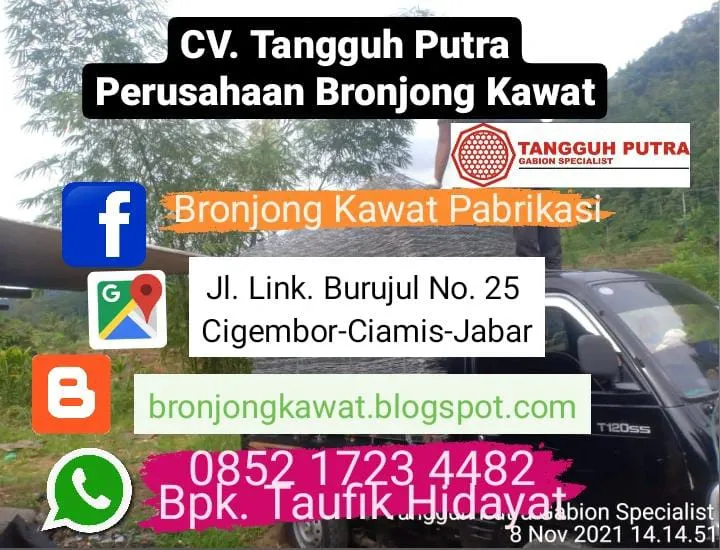 Murah !!! 085217234482, Pabrik Bronjong Kawat SNI di Pujon, Malang