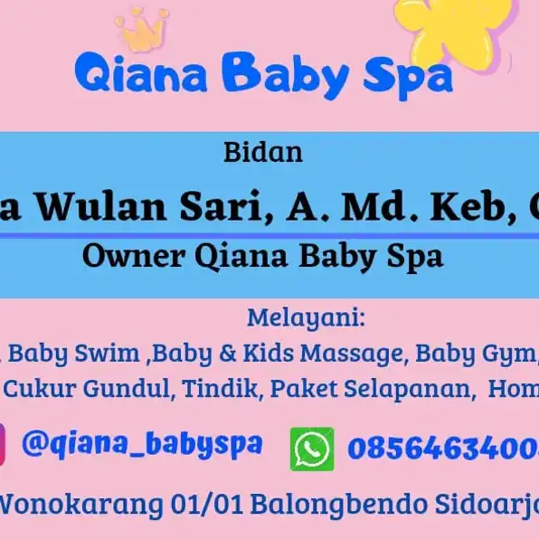 Spa Premium, WA 0856-4634-0051,  Therapis  Baby spa Sidoarjo  QIANA BABY SPA