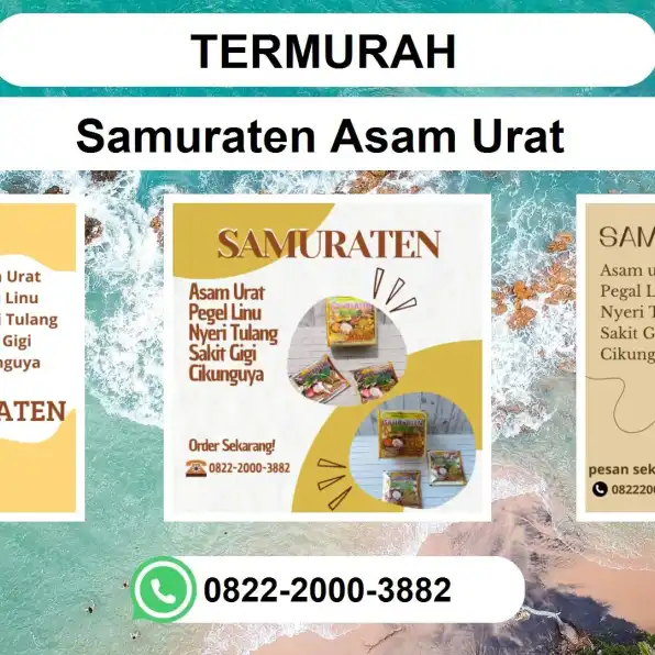 TERMURAH, 0822-2000-3882 DISTRIBUTOR Samuraten Asam Urat Blitar