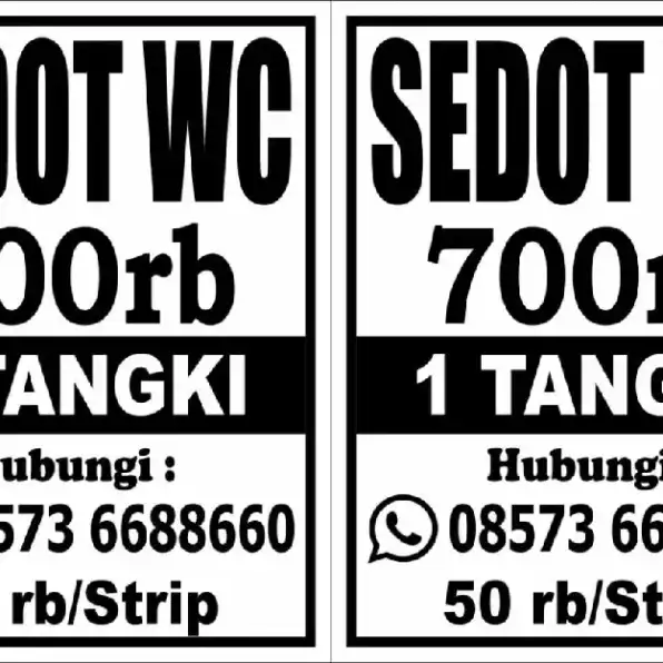 Sedot WC Murah Nganjuk 0857-3668-8660 50-70 rb per strip