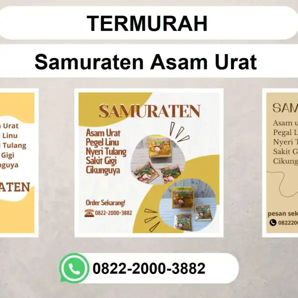 TERMURAH, 0822-2000-3882 DISTRIBUTOR Samuraten Asam urat Waisai