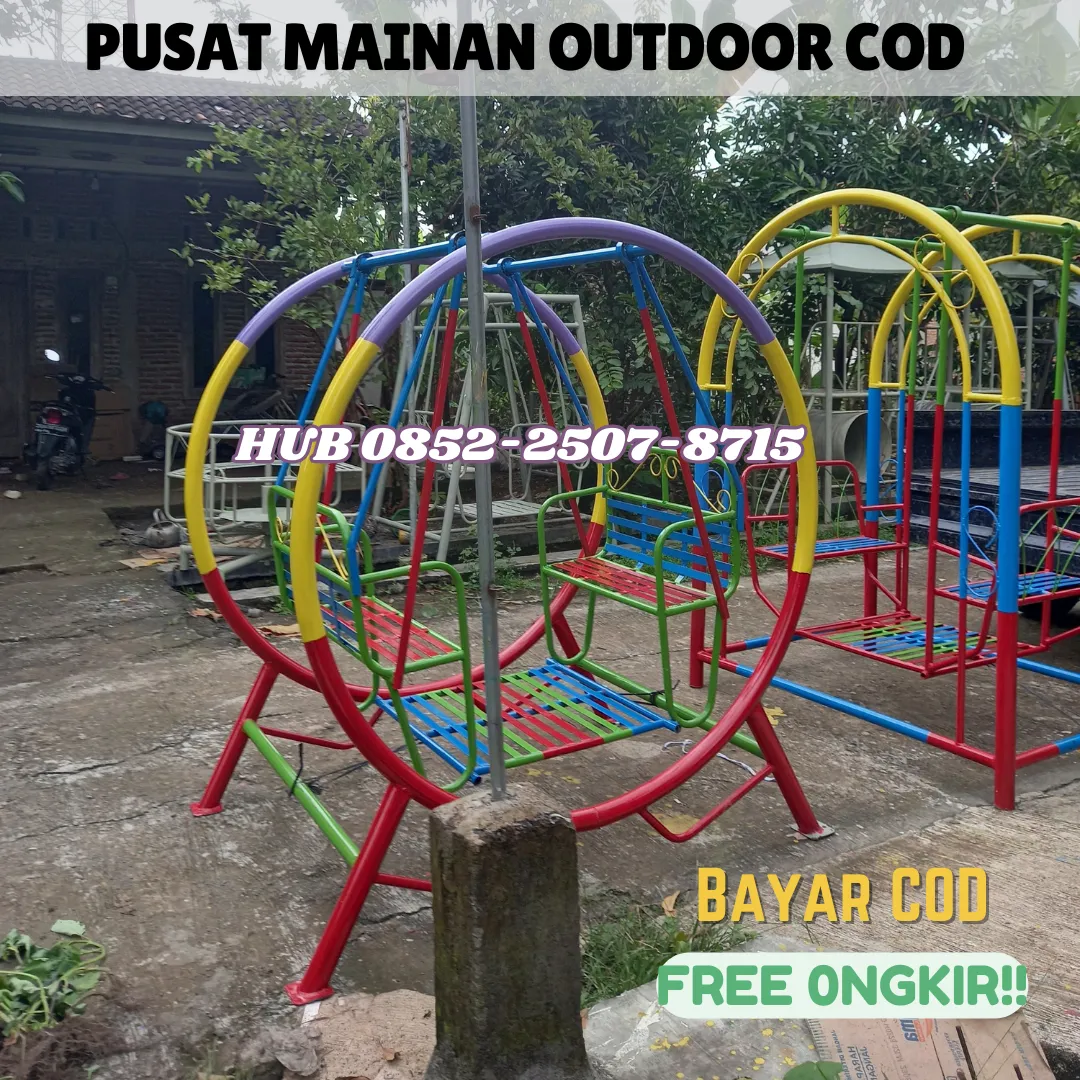 Pusat model ayunan besi anak Pas Untuk Taman Rumah Depan Kec Kutoarjo Purworejo