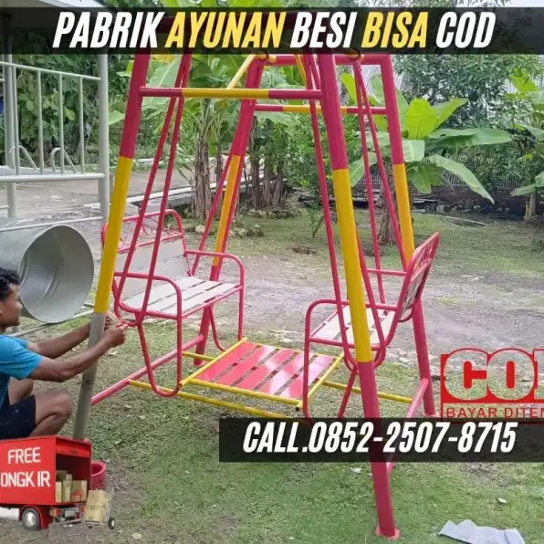 Hub 0852-2507-8715 FREE ONGKIR ! ayunan besi minimalis terbaru Dan Mainan Panjat Tali Kec Tarogong Kaler Garut  Bayar COD Free Ongkir