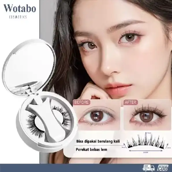 Magnetic Eyelash Bulumata Magnet Tanpa Lem Series Bulu Mata Eyelash Extention Korea Natural Fake Las