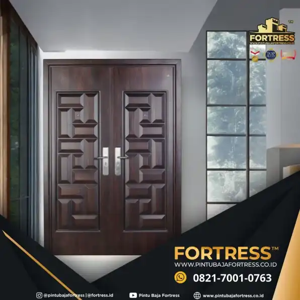 PREMIUM..!! WA 0821 7001 0763 (FORTRESS) Pintu Motif Kayu Rumah Minimalis Di Melawi