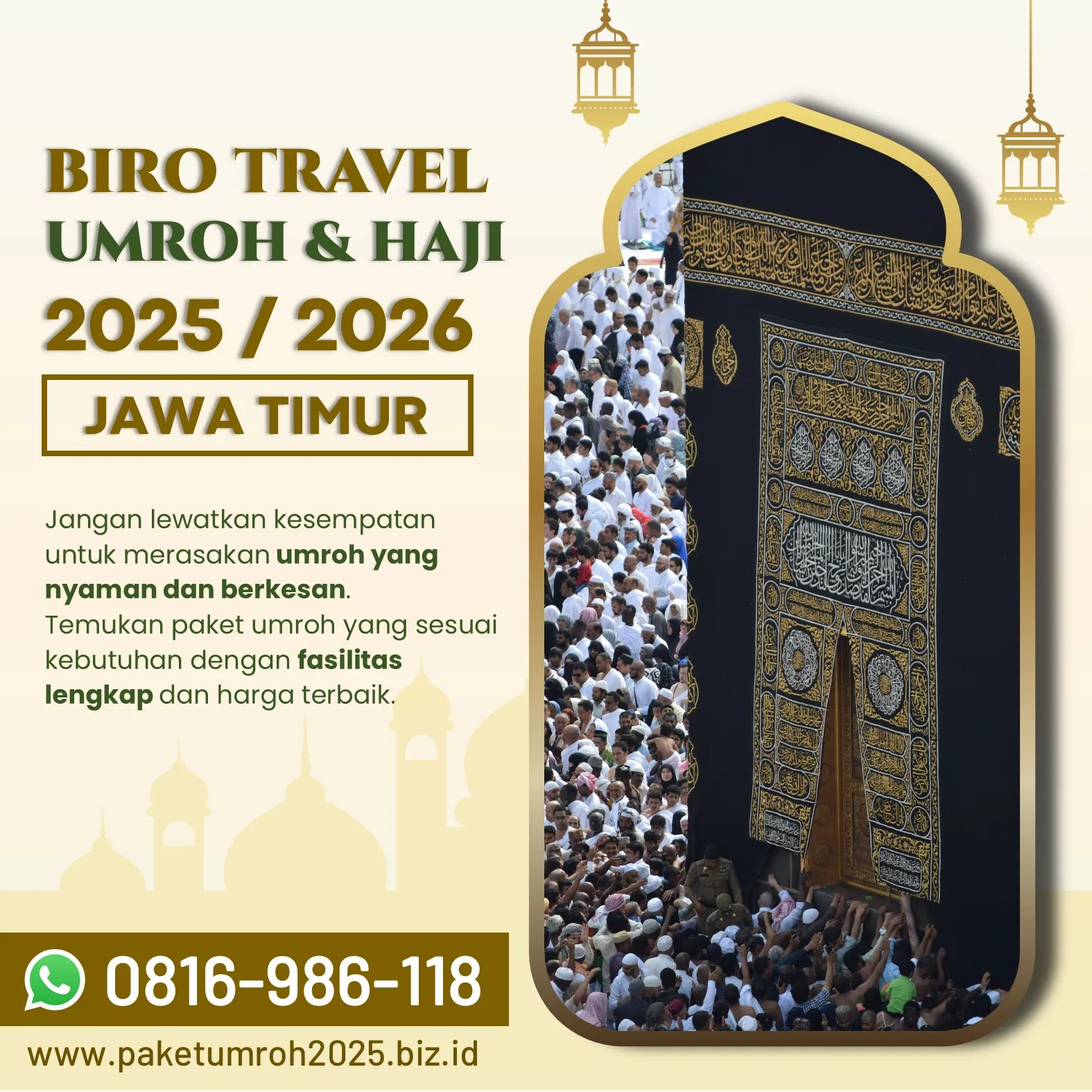 Travel Umroh Akhir Tahun 2025 Nglegok Blitar AL Bahjah, Umroh Berkah