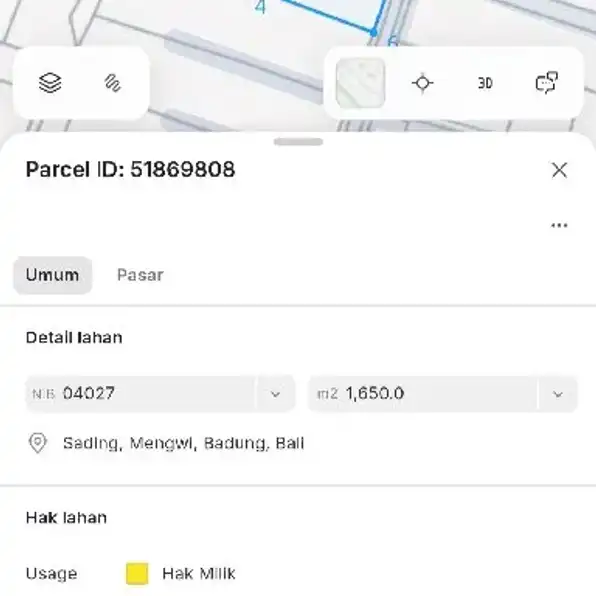 Dijual 16,5 are, Jl. Raya Sading Sempidi Mengwi Badung