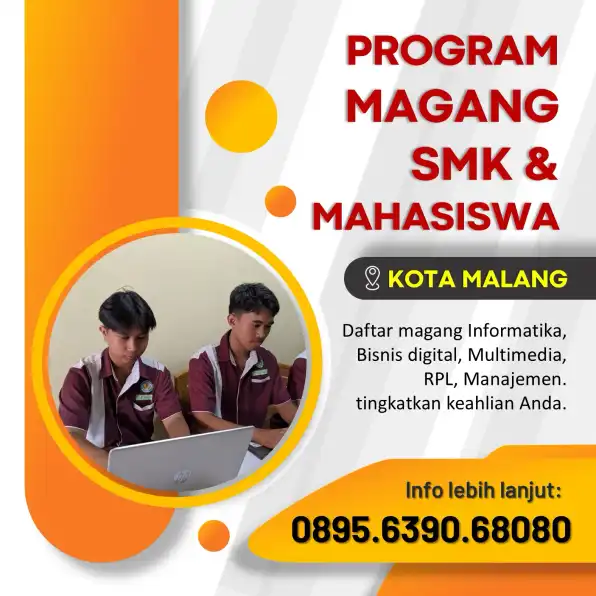 WA 0895-6390-68080, Program Magang Multimedia DKV di Malang