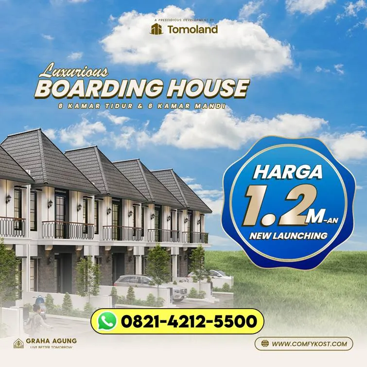 YANG TERMURAH T821-4212-5500 Jual Rumah Kost Malang Tomoland