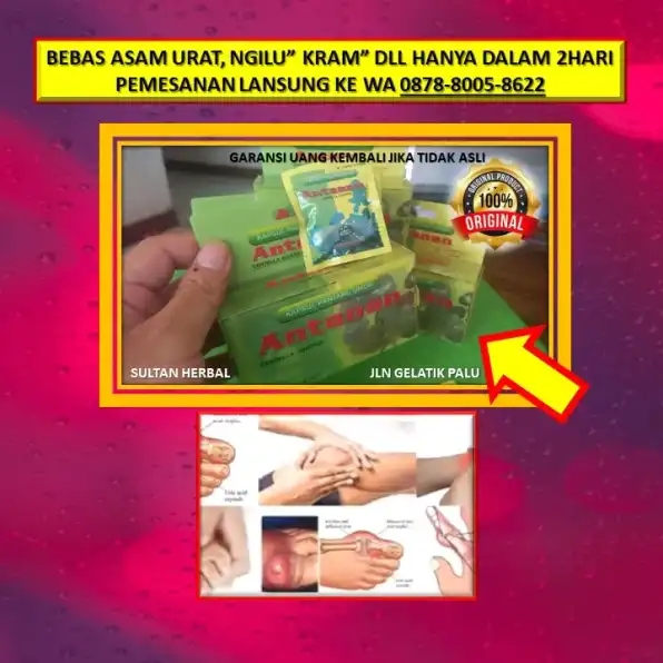 WA: 0878-8005-8622 Obat Asam Urat Oleh Dr Zaidul Akbar Di Kota Palu