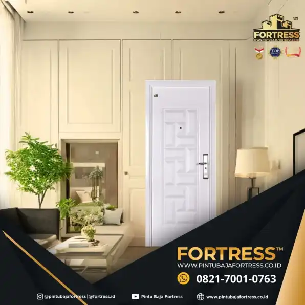 UNGGUL..!! WA 0821 7001 0763 (FORTRESS) Pintu Kamar Besi Minimalis Motif Kayu Di Cirebon