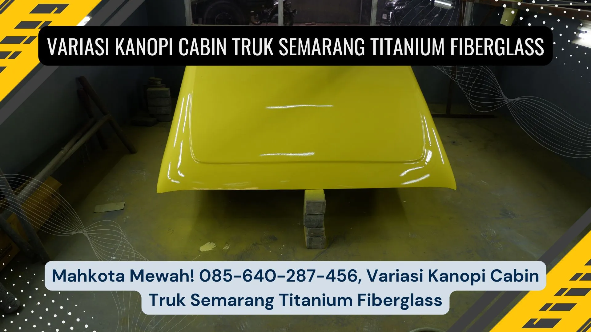 Topi Kuat! 085-640-287-456, Topi Kabin Pemecah Angin Mobil Box Semarang Titanium Fiber