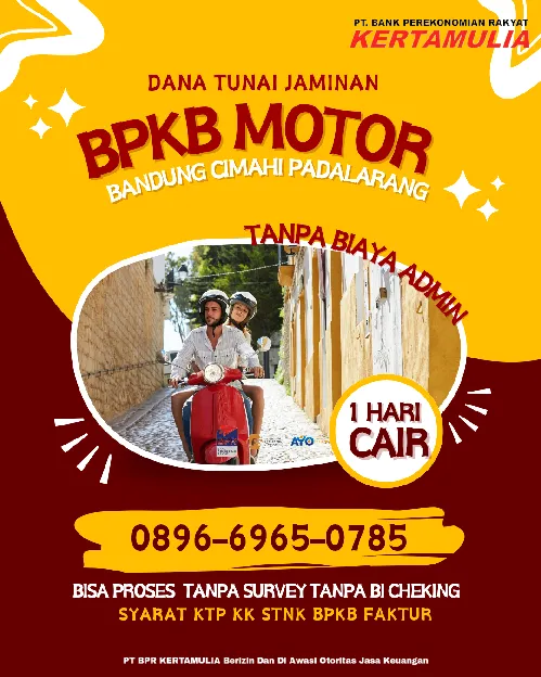 gadai BP KB motor tanpa bi cheking tanpa survey bandung Cimahi