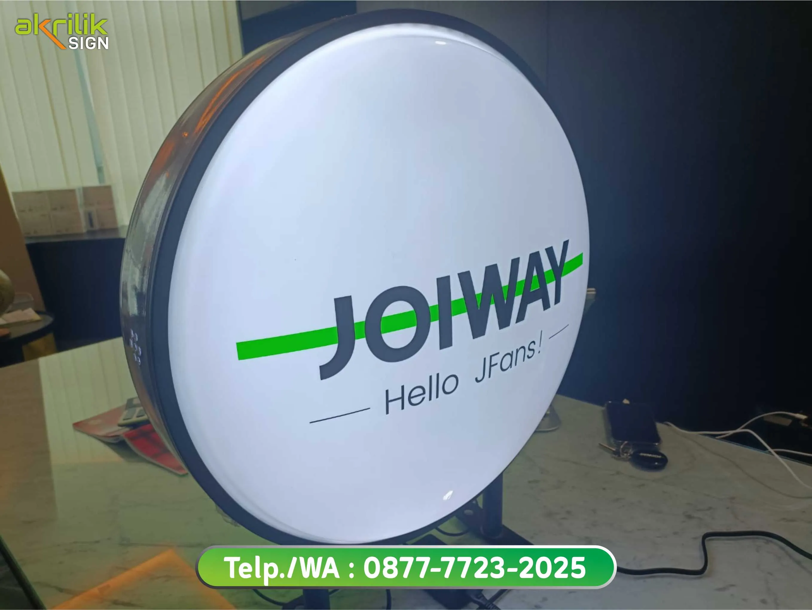 Neon Box Custom Bandung | Neon Box Bulat