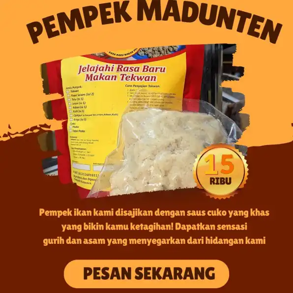 Melekat 085-7777-00001 Jajanan Pempek Ikan Frozen Pempek Tekwan Sebagai Edukasi Budaya Kuliner Pasuruan Ponorogo MADUNTEN