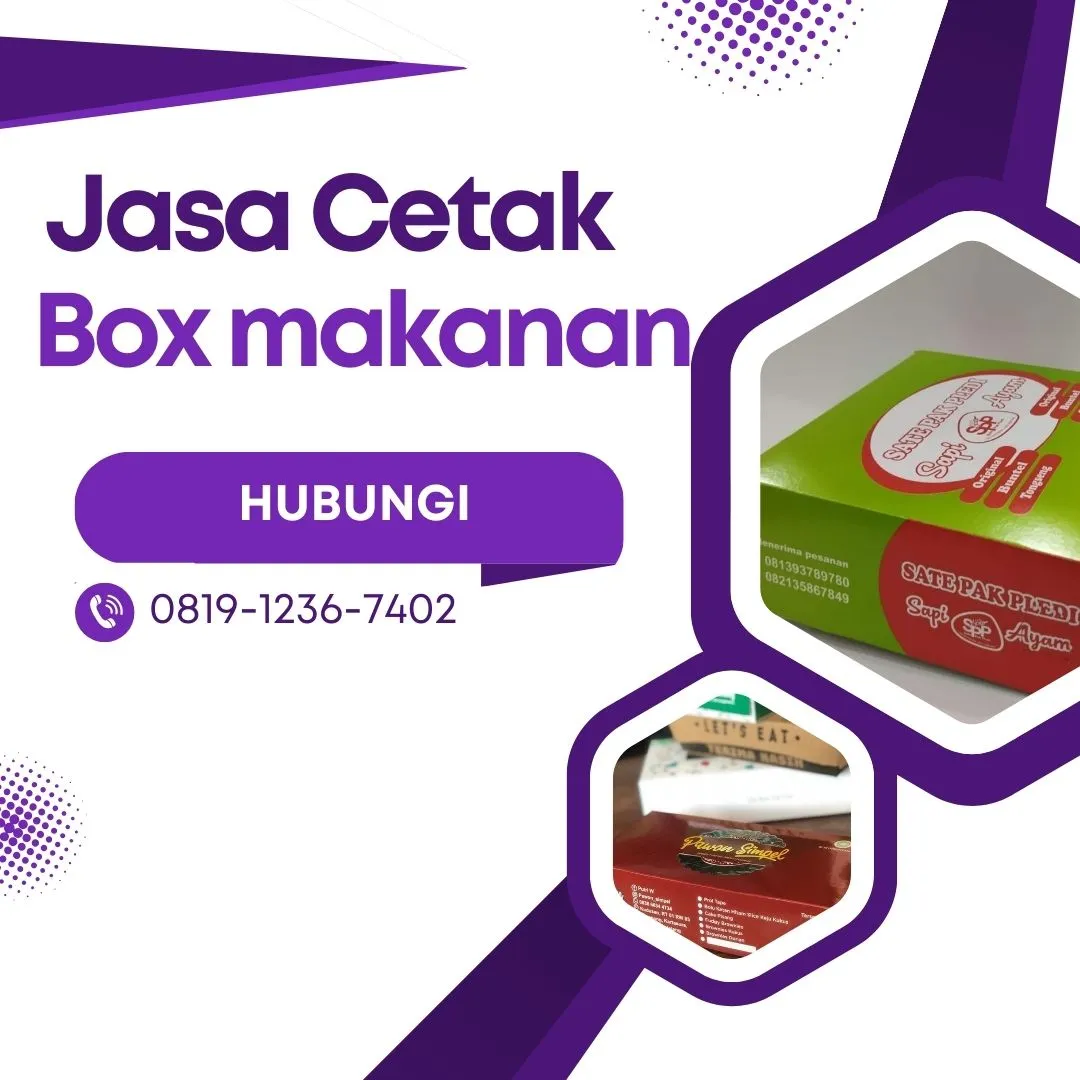 TERLARIS!!  Percetakan kardus Makanan Di Laweyan