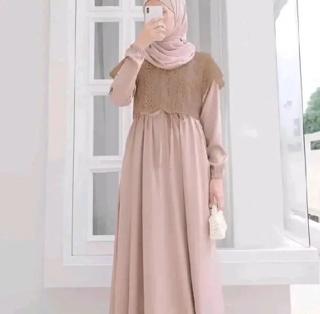 Gamis Wanita Model Brukat