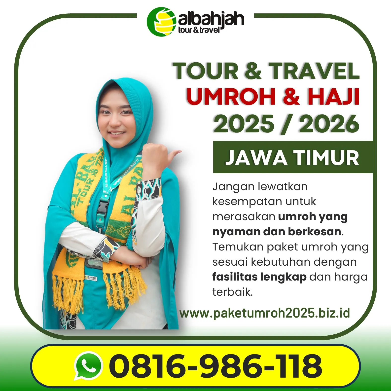 Paket Umroh Keluarga 2025 Poncokusumo Malang AL Bahjah