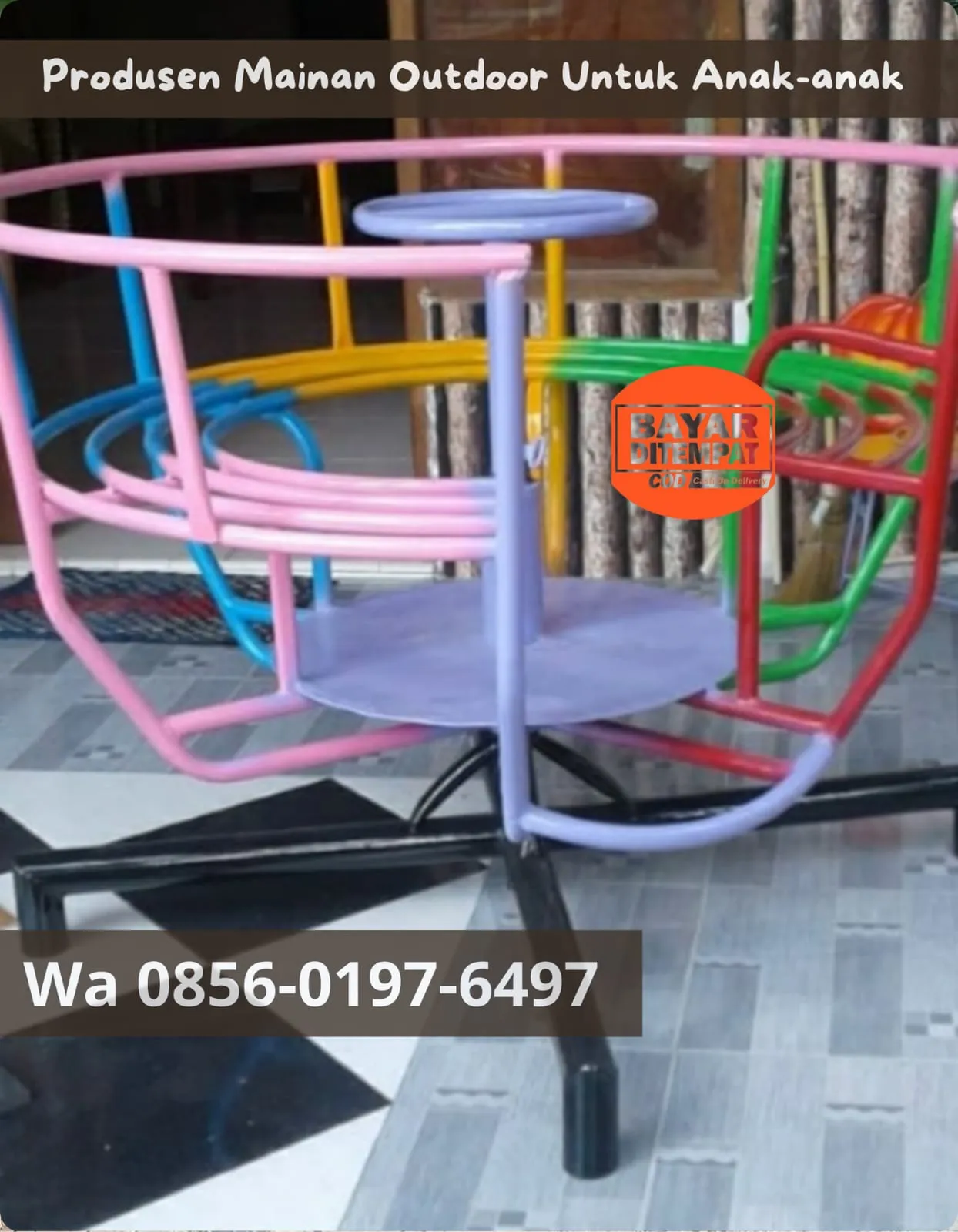 TERLENGKAP Produsen Playground outdoor dan Ayunan Besi Model Bulat untuk taman Bisa riques di Pati