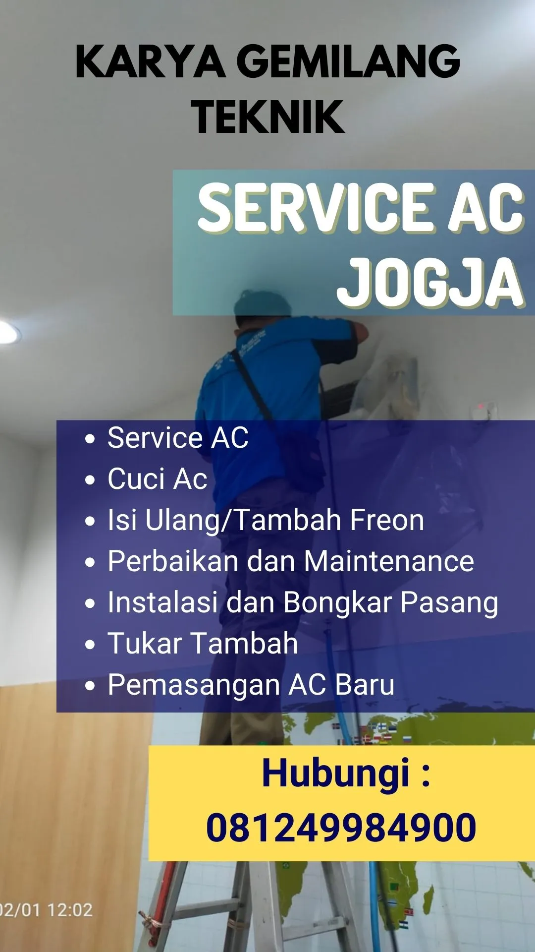 Service AC, Cuci AC, Pasang AC di Depok Sleman