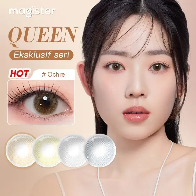 Magister softlens Minus 14.00MM Queen Ochre Soflen Minus Graphite Amber Soflen