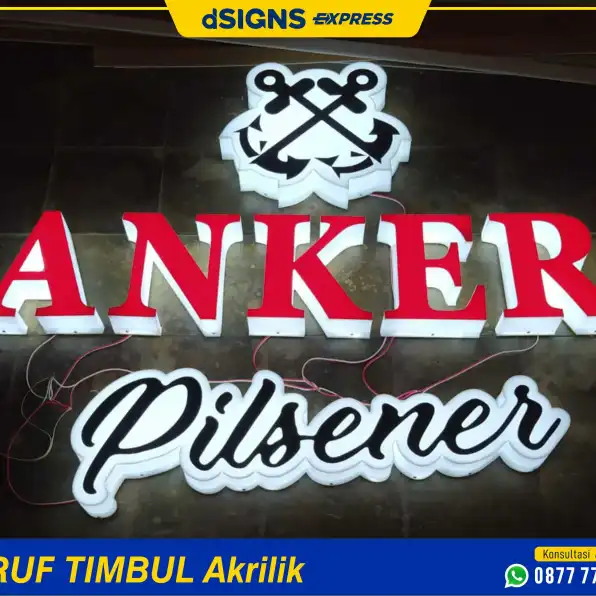 Letter Sign ANKER Pilsener Bandung