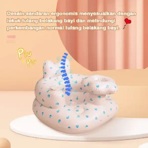 Sofa Bayi Belajar Sofa Tiup Kursi Pompa Bayi Kursi Makan Bayi Belajar Duduk Makan Main Dan Mandi Coc