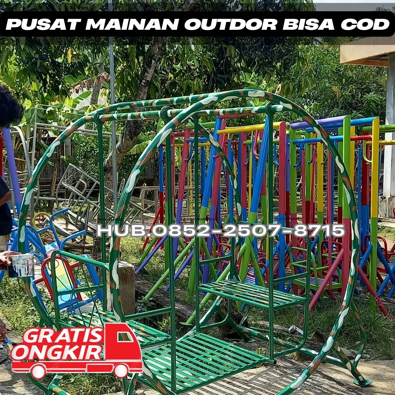 Gambar Ayunan Besi Dan Jungkat Jungkit Kec Asemrowo Kota Surabaya