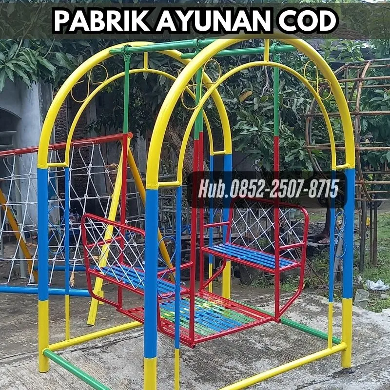 Contoh Ayunan Besi Custom Dan Perosotan Anak Kec Cikole Sukabumi kota