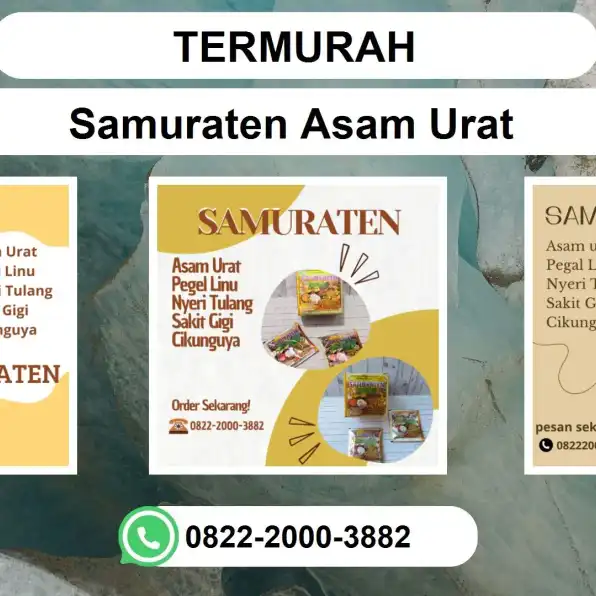 TERMURAH, 0822-2000-3882 DISTRIBUTOR Samuraten Asam Urat Jambi