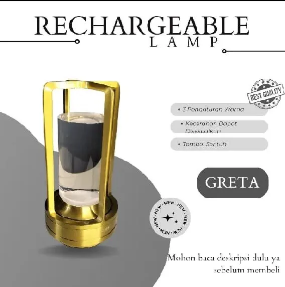 Jual Lampu Meja Hias LED Aesthetic Pacitan