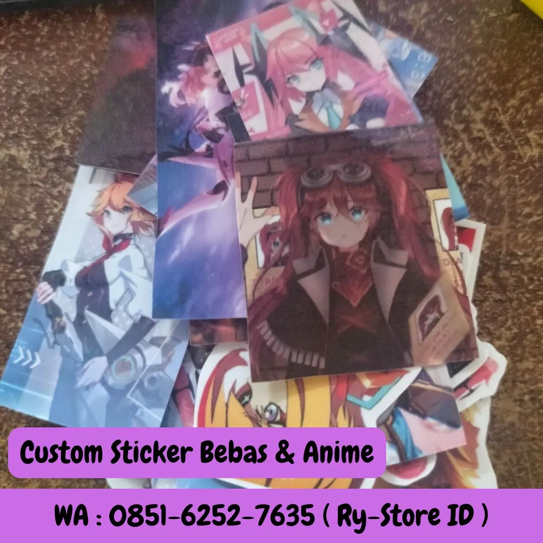 WA 085I-6252-7635 ( Ry-Store ID ), Sticker Anime Custom Kab Bogor